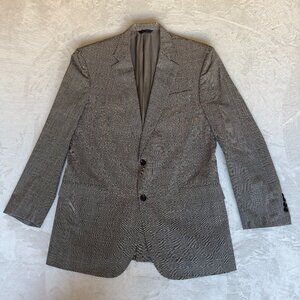 Brooks Brothers Madison Blazer Men Size 42L W 36 Plaid Brooks Cool Full Canvas